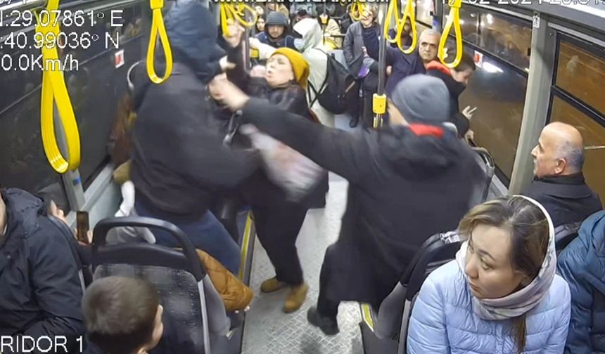 Otobüste oturmak için yer isteyen kişi yumruklu saldırıya uğradı