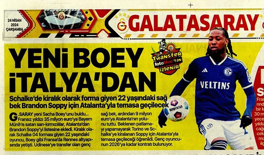 Galatasaray yeni Sacha Boey'i İtalya'da buldu