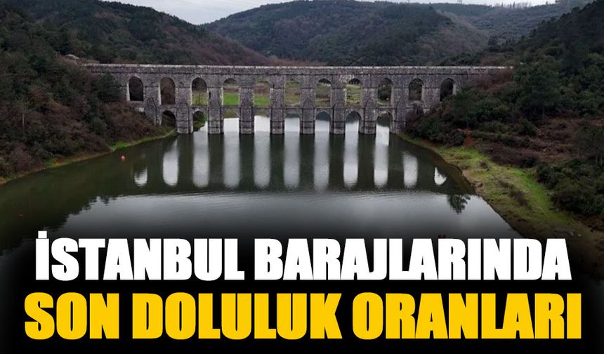 İstanbul barajlarında son doluluk oranları
