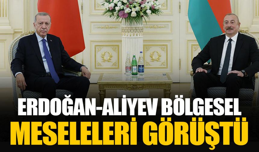 Cumhurbaşkanı Erdoğan Azerbaycan lideri Aliyev ile bölgesel gelişmeleri görüştü