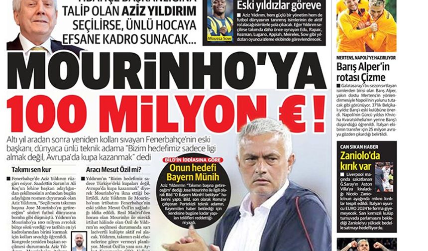 Jose Mourinho'ya 100 milyon euro