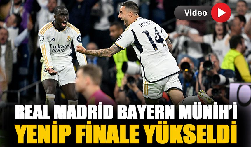 Real Madrid Bayern Münih'i yenip finale çıktı-İzle