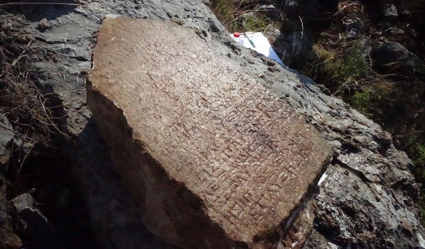 Tarihi keşif: Bozburun'da "Kaletepe Yazıtı" ortaya çıkarıldı
