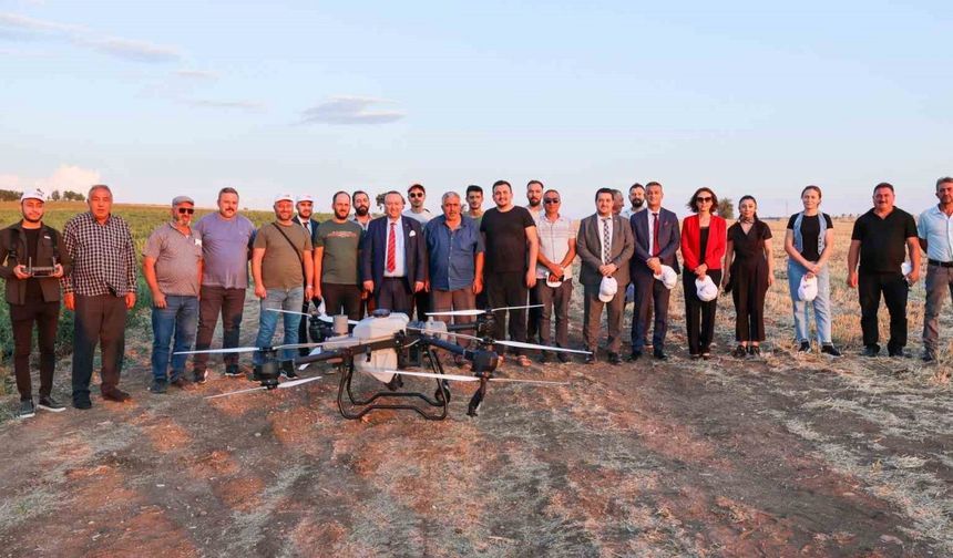 Çiftçiye destek: Zirai drone ile ücretsiz gübreleme