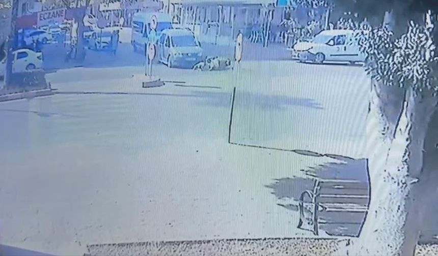 Manavgat'ta ticari araca çarpmamak için kendilerini motosiklette attılar