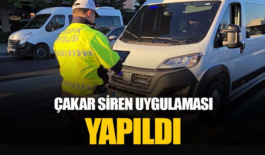 İstanbul'da çakar-siren ve emniyet şeridi ihlaline yönelik uygulama yapıldı