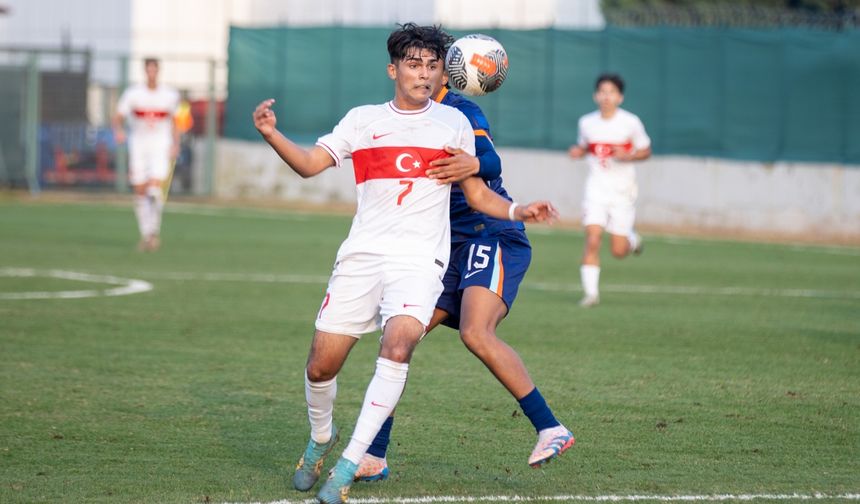 18 Yaş Altı Milli Futbol Takımı, hazırlık maçında Hollanda ile berabere kaldı