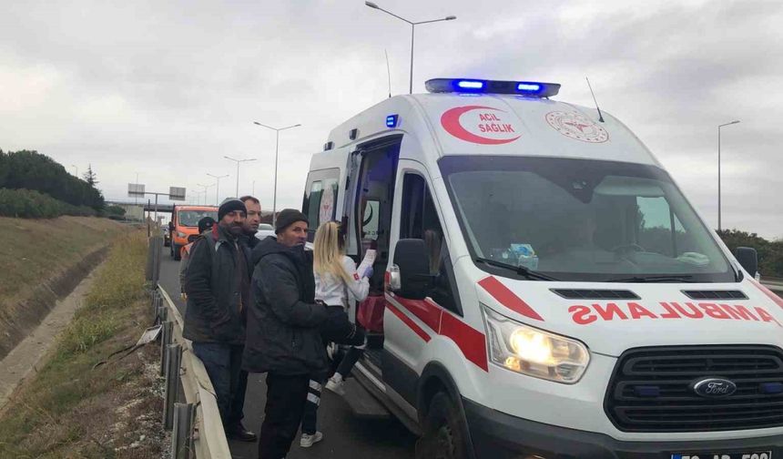 Çorlu’daki trafik kazasında 2 kişi yaralandı