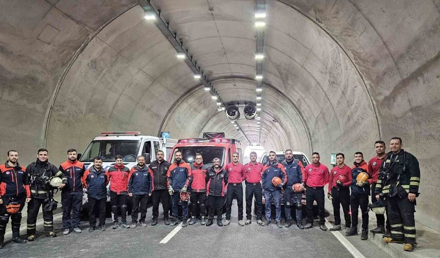 Göksun'da trafik kazası tatbikatı yapıldı