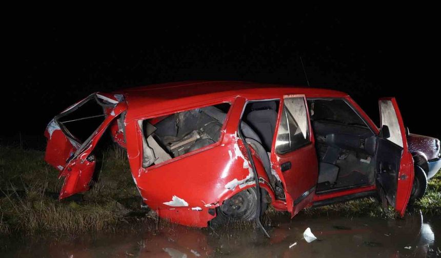 Kastamonu’daki kazada araç hurda yığınına döndü