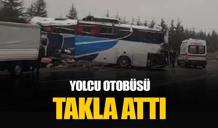 Eskişehir'de yolcu otobüsü devrildi: Ölü ve yaralılar var