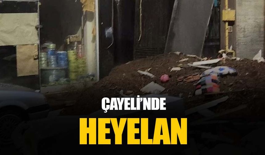 Çayeli'nde heyelan: Can kaybı var