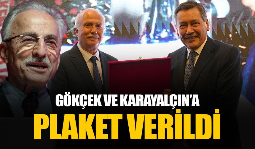 Melih Gökçek ve Murat Karayalçın'a Ankara'ya hizmet plaketi