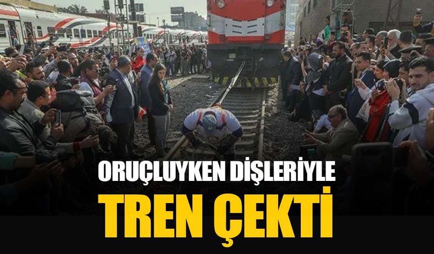 Oruçluyken 279 tonluk treni çekerek Guinness rekoru kırdı
