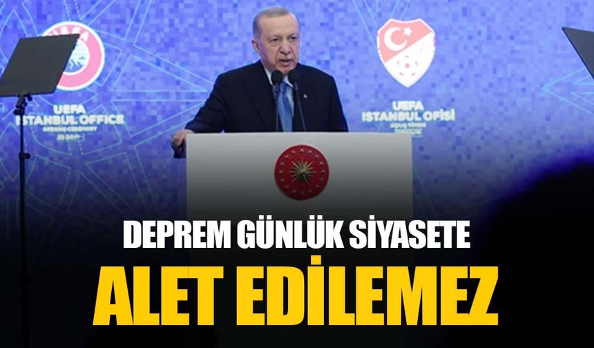 Cumhurbaşkanı Erdoğan: Selden kütük kapma yarışında olan fırsatçıları vicdana davet ediyoruz