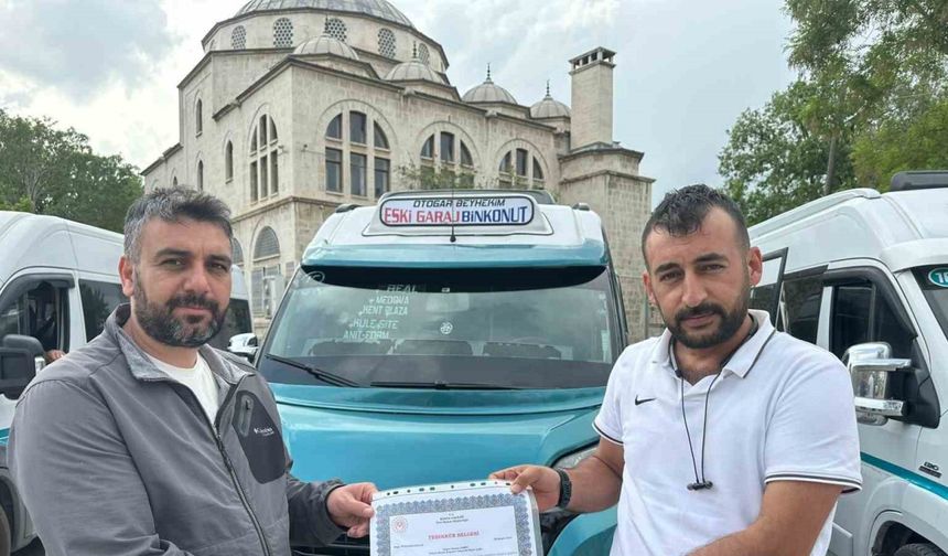 Konya’da yılın şoföründen trafikte hoşgörü ve saygı tavsiyesi