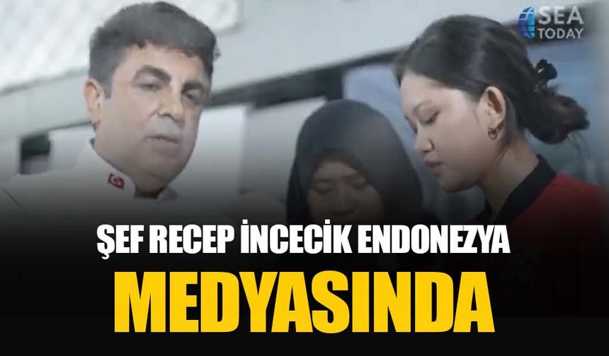 Şef Recep İncecik Endonezya medyasında canlı yayında workshop yaptı