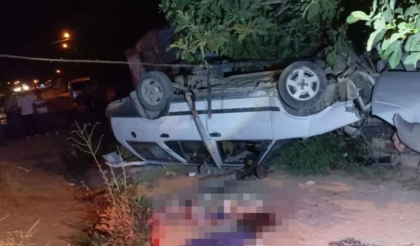 Adıyaman Gölbaşı'nda feci kazada araç takla attı 1 kişi öldü