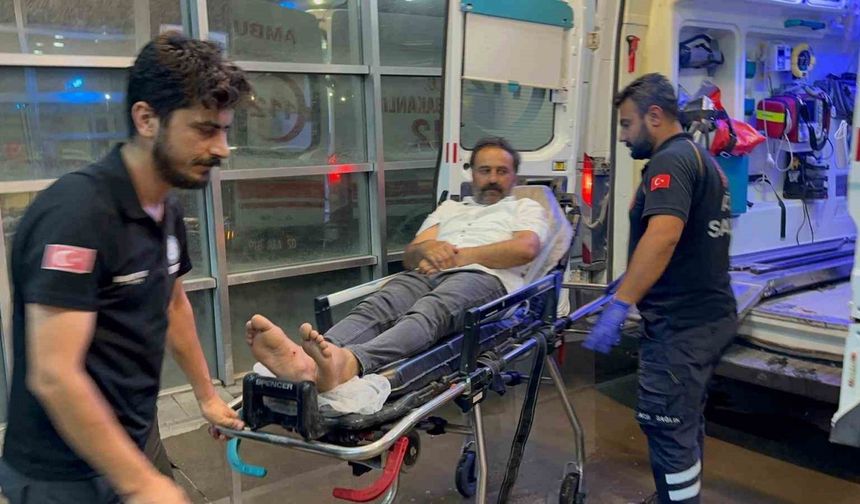 Akrebin soktuğu kişi hastaneye kaldırıldı