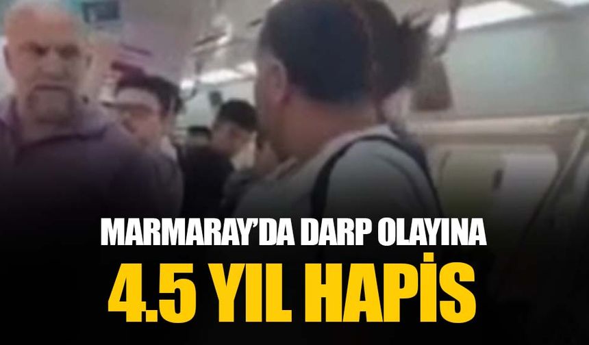 Marmaray’da çocuklarının yanında babayı darp eden zanlıya 4,5 yıl hapis talebi