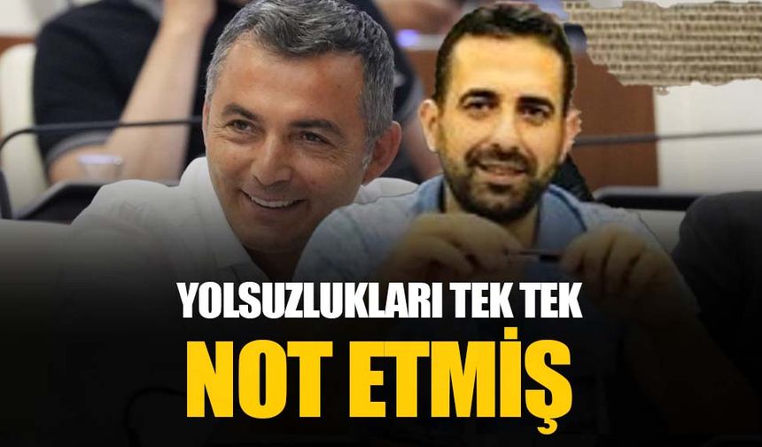 Manavgat’ta yolsuzluğu tek tek not etmiş: Defteri teslim etti
