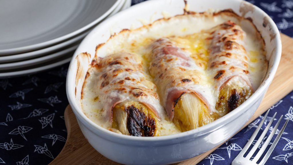 Baked Endives and Ham