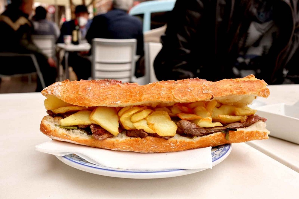 Bocadillo de carne de caballo