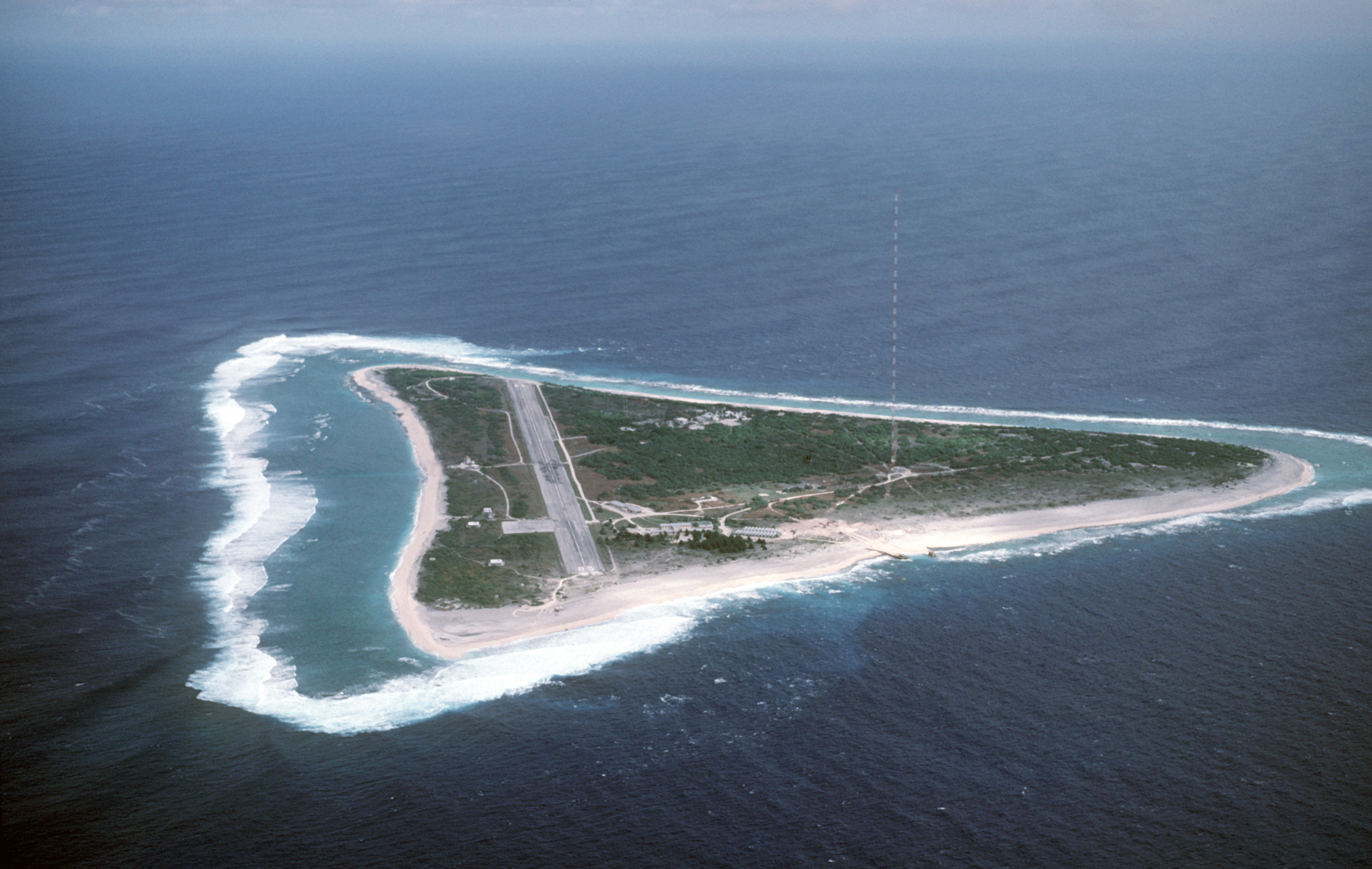 Aerial View Minamitori Island 1987