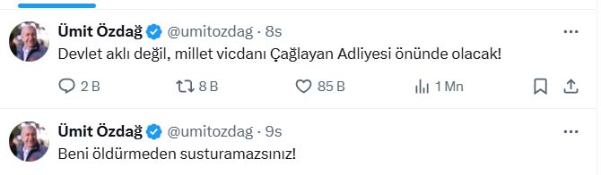 Umit Ozdag Gozalti Paylasim