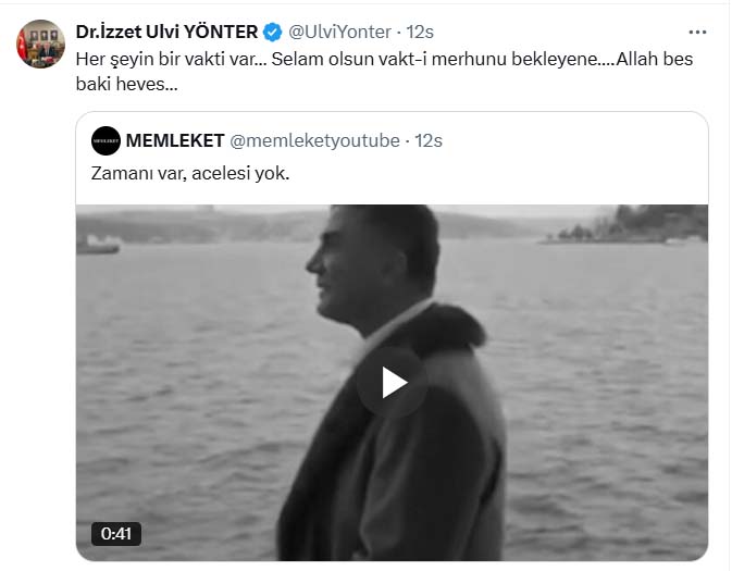 Izzet Ulvi Yonter Sedat Peker Paylasimi
